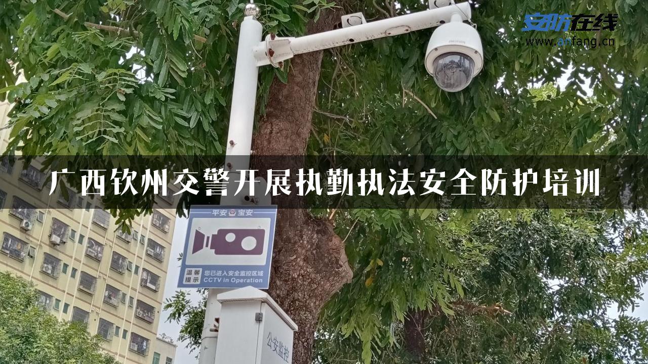 广西钦州交警开展执勤执法安全防护培训