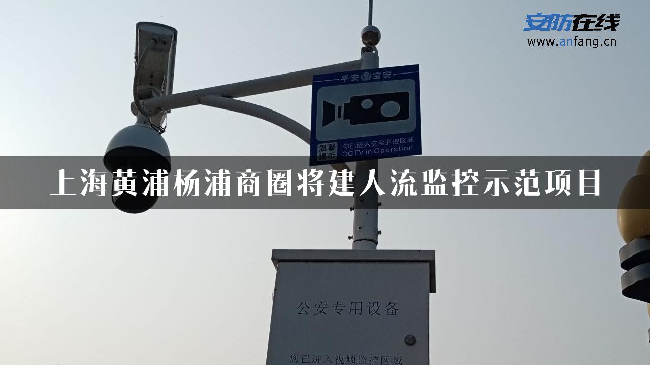 上海黄浦杨浦商圈将建人流监控示范项目