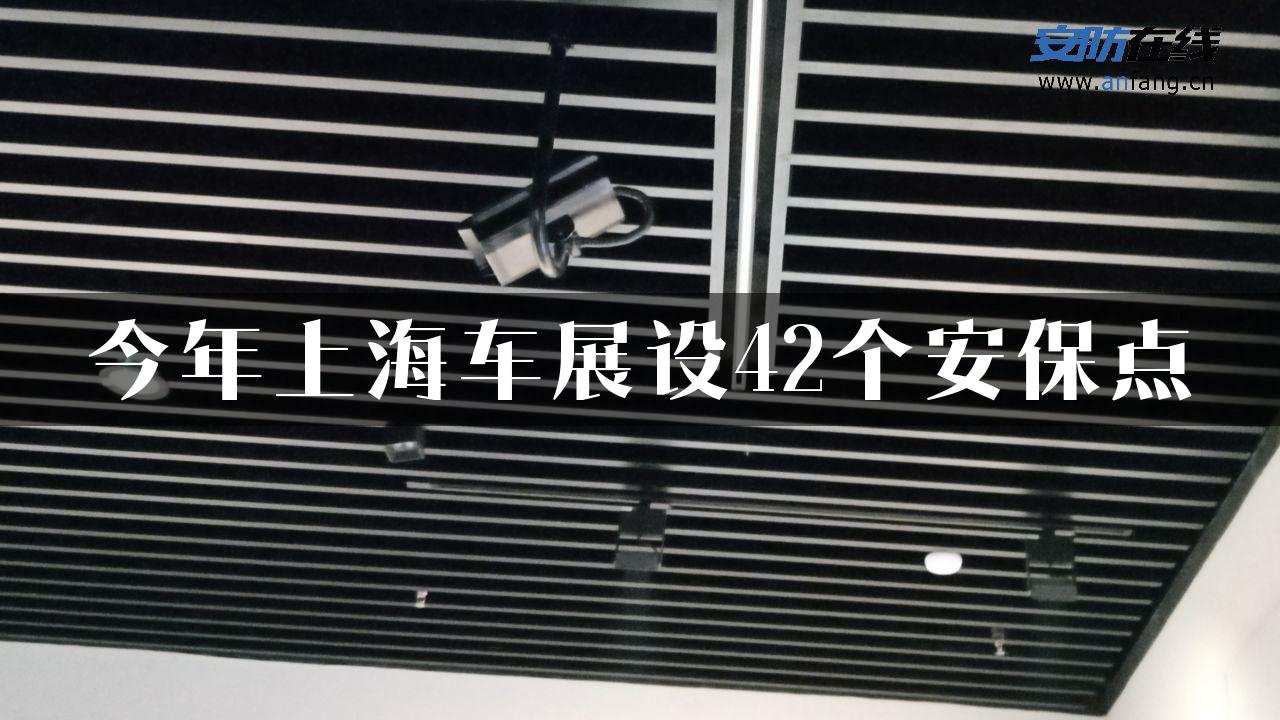 今年上海车展设42个安保点