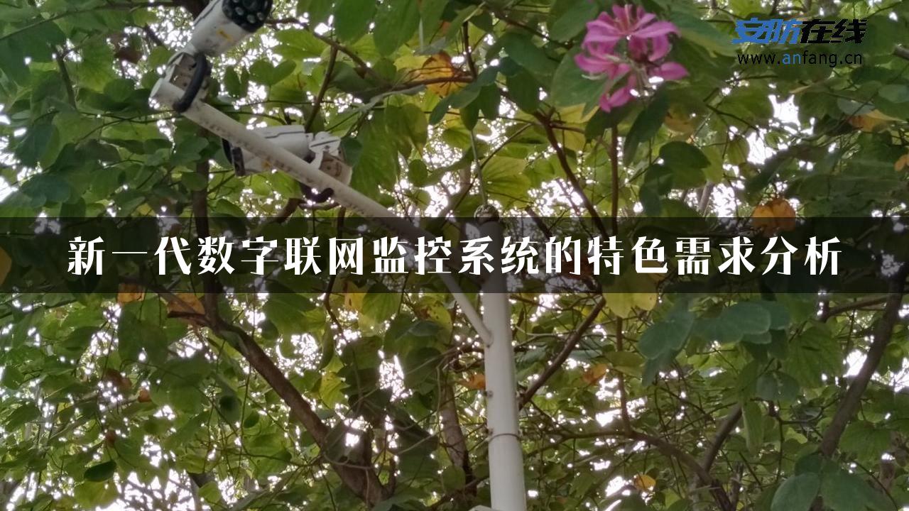 新一代数字联网监控系统的特色需求分析