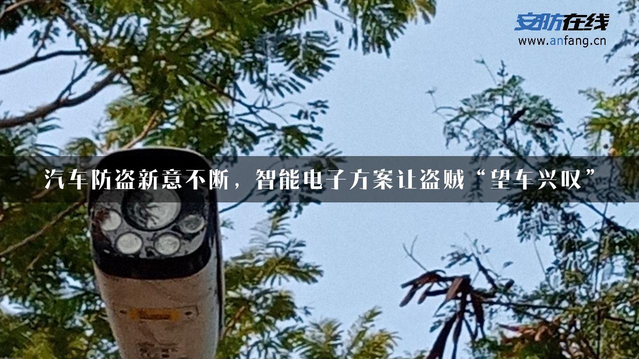 汽车防盗新意不断，智能电子方案让盗贼“望车兴叹”