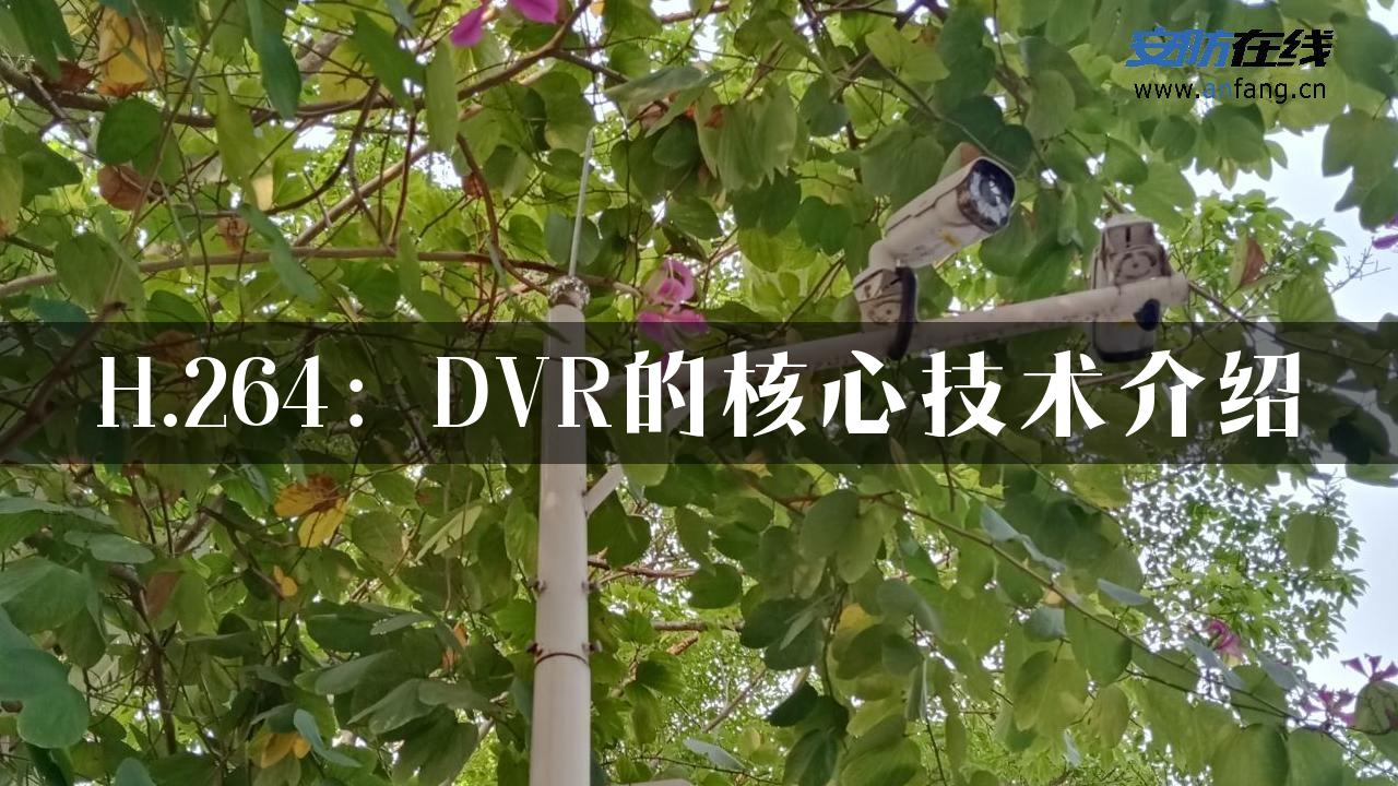 H.264：DVR的核心技术介绍