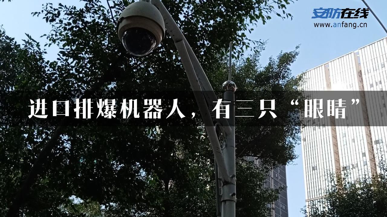 进口排爆机器人，有三只“眼睛”