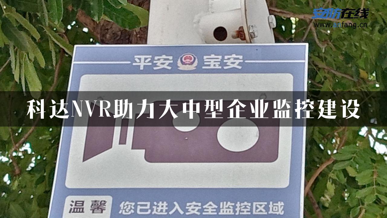 科达NVR助力大中型企业监控建设