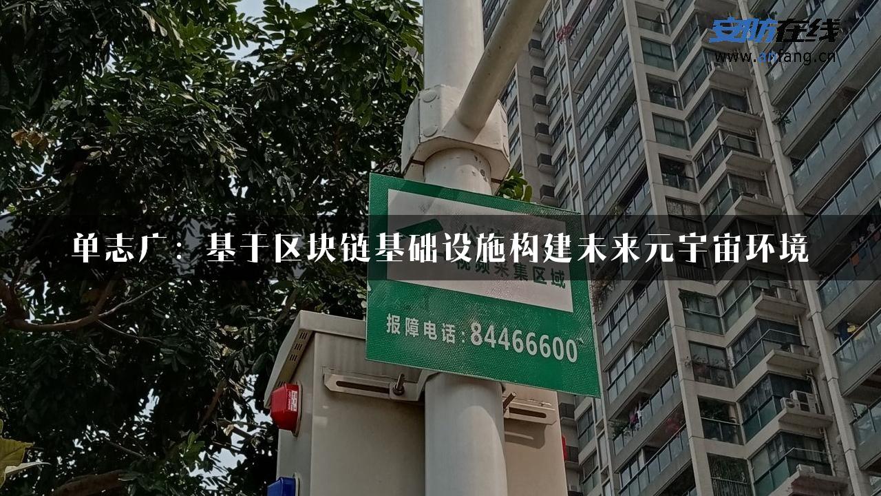 单志广：基于区块链基础设施构建未来元宇宙环境