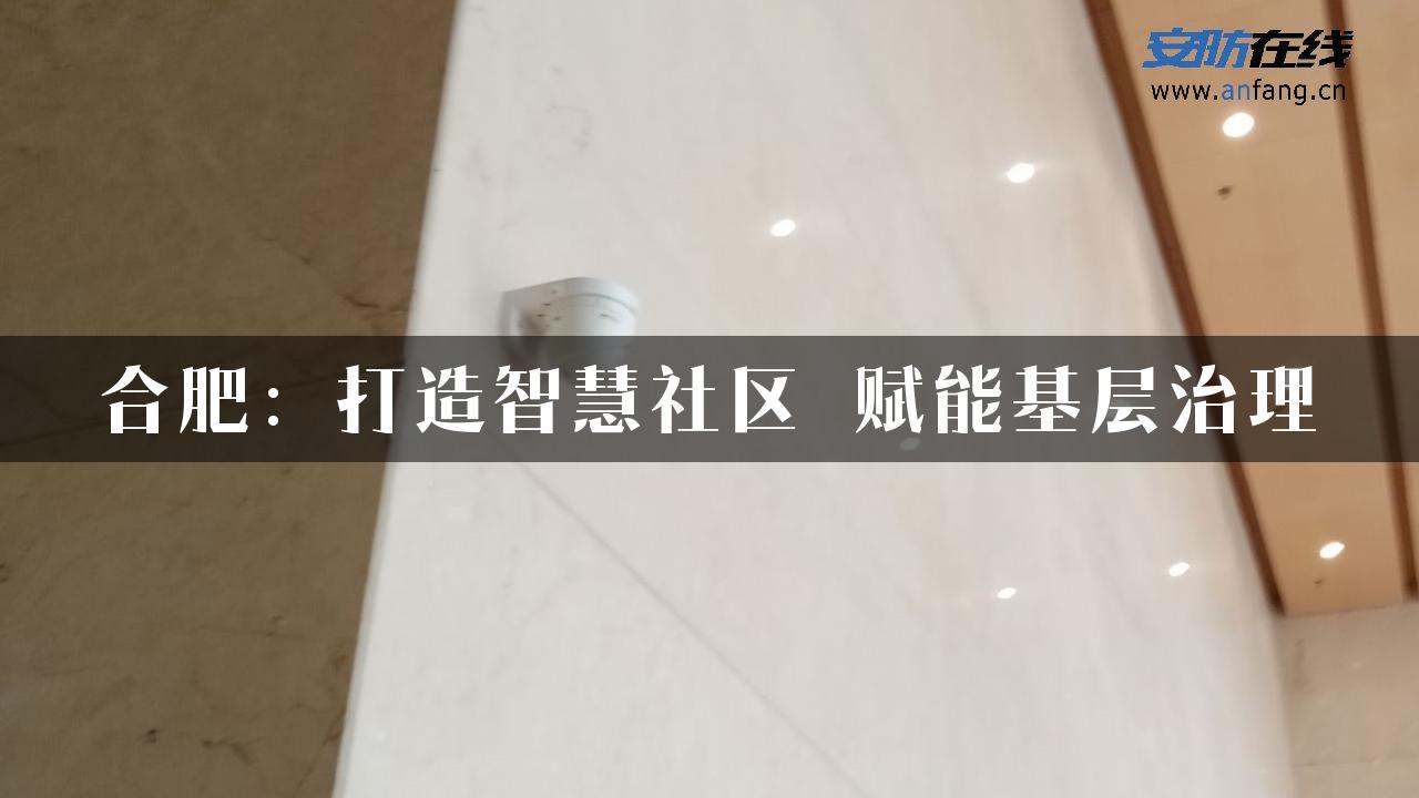 合肥：打造智慧社区 赋能基层治理