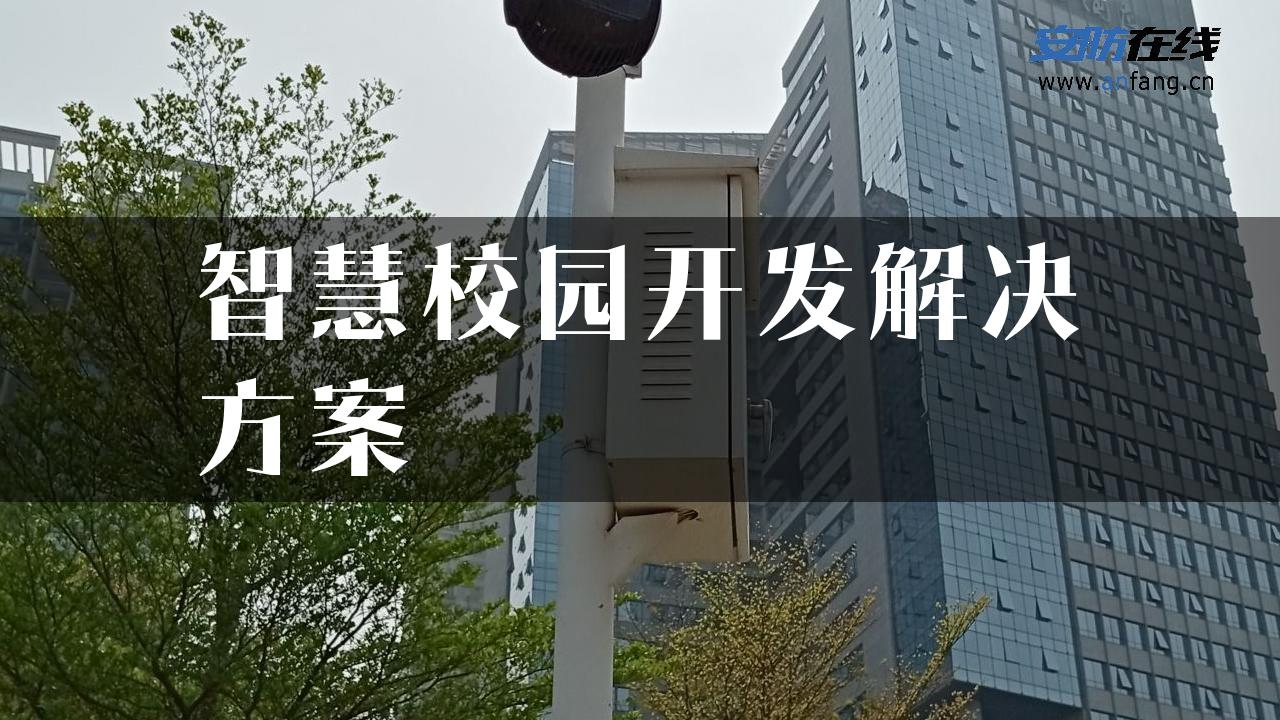 智慧校园开发解决方案