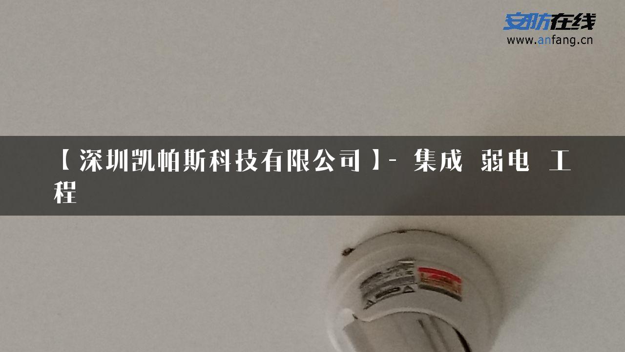 【深圳凯帕斯科技有限公司】- 集成_弱电_工程_