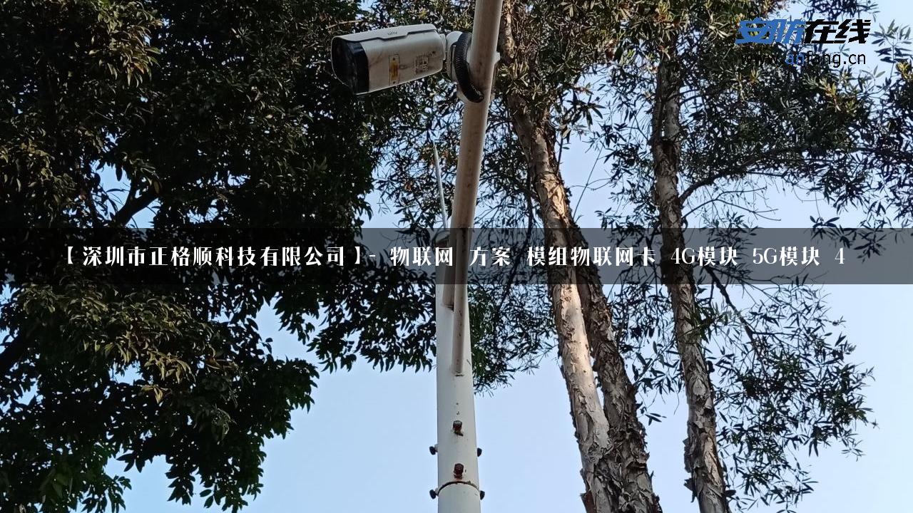 【深圳市正格顺科技有限公司】- 物联网_方案_模组物联网卡_4G模块_5G模块_4