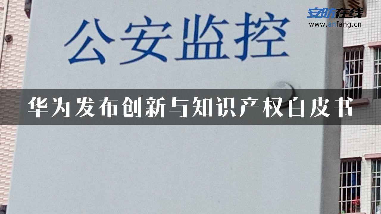 华为发布创新与知识产权白皮书