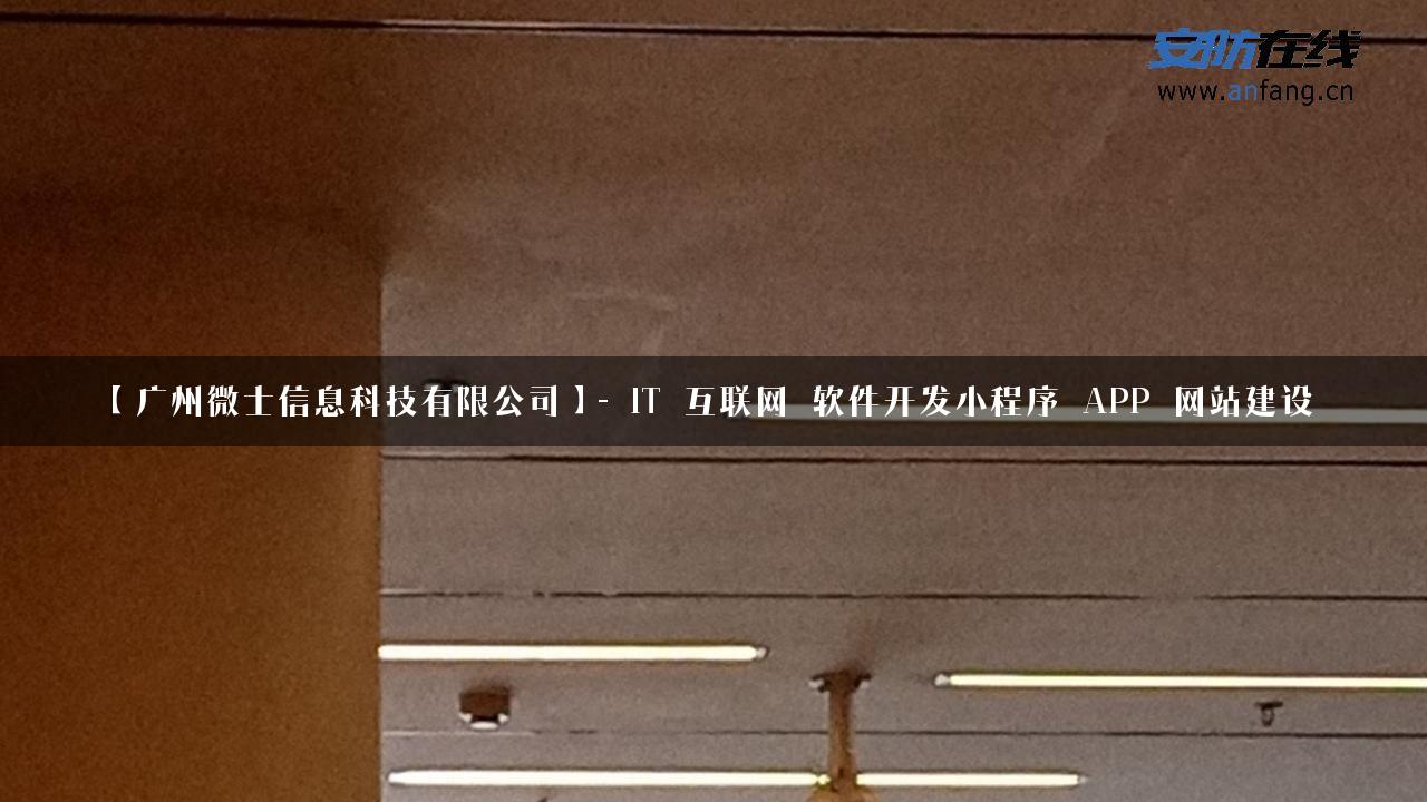 【广州微士信息科技有限公司】- IT_互联网_软件开发小程序_APP_网站建设