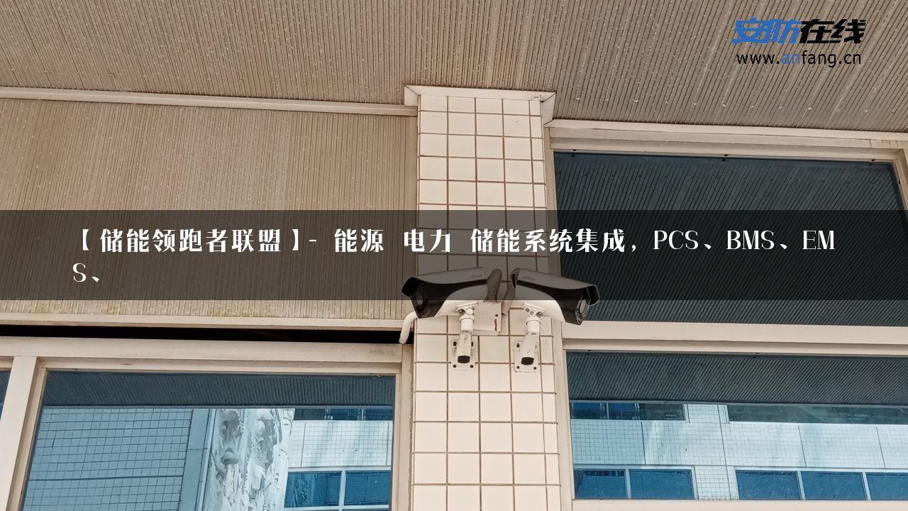 【储能领跑者联盟】- 能源_电力_储能系统集成，PCS、BMS、EMS、