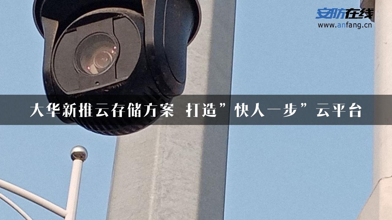 大华新推云存储方案 打造”快人一步”云平台