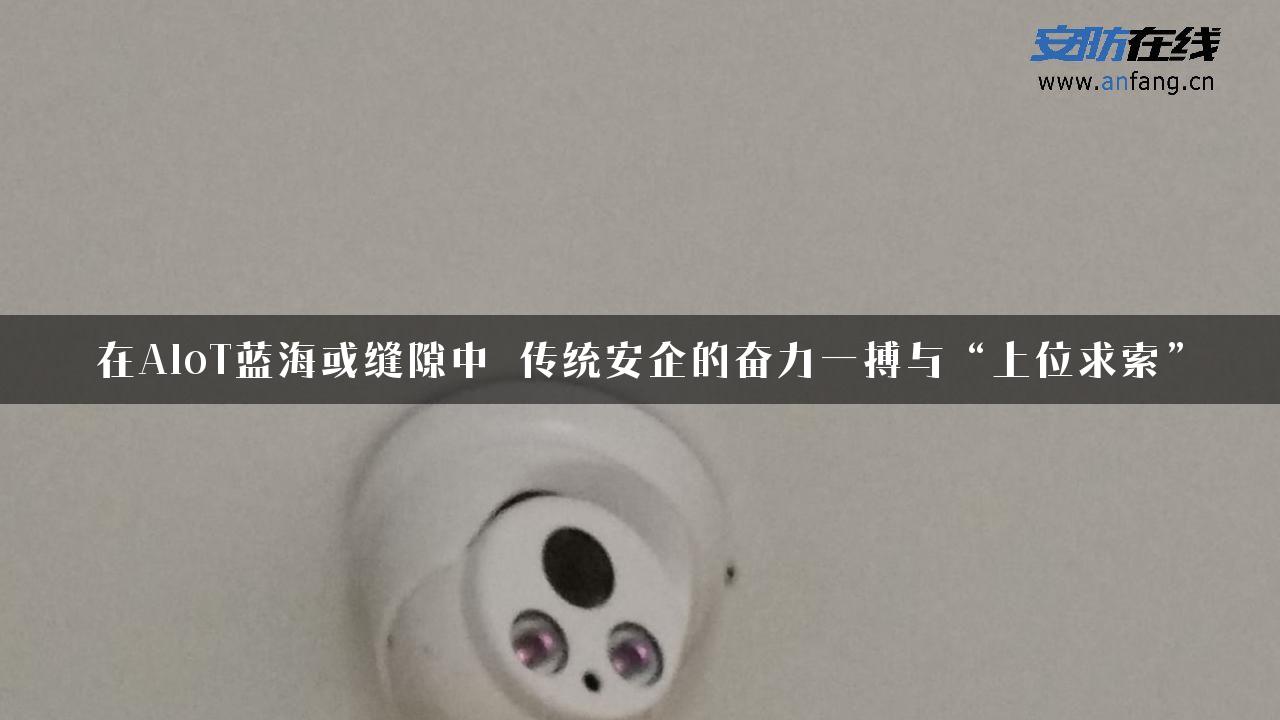 在AIoT蓝海或缝隙中 传统安企的奋力一搏与“上位求索”