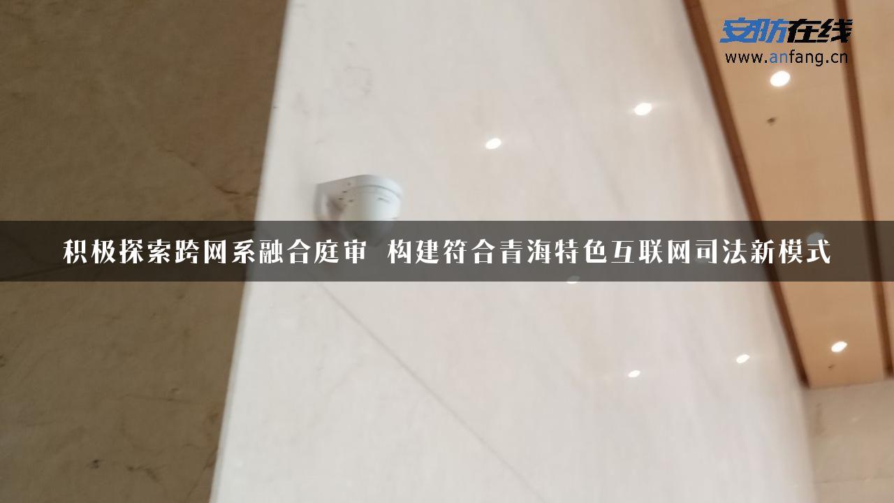 积极探索跨网系融合庭审 构建符合青海特色互联网司法新模式