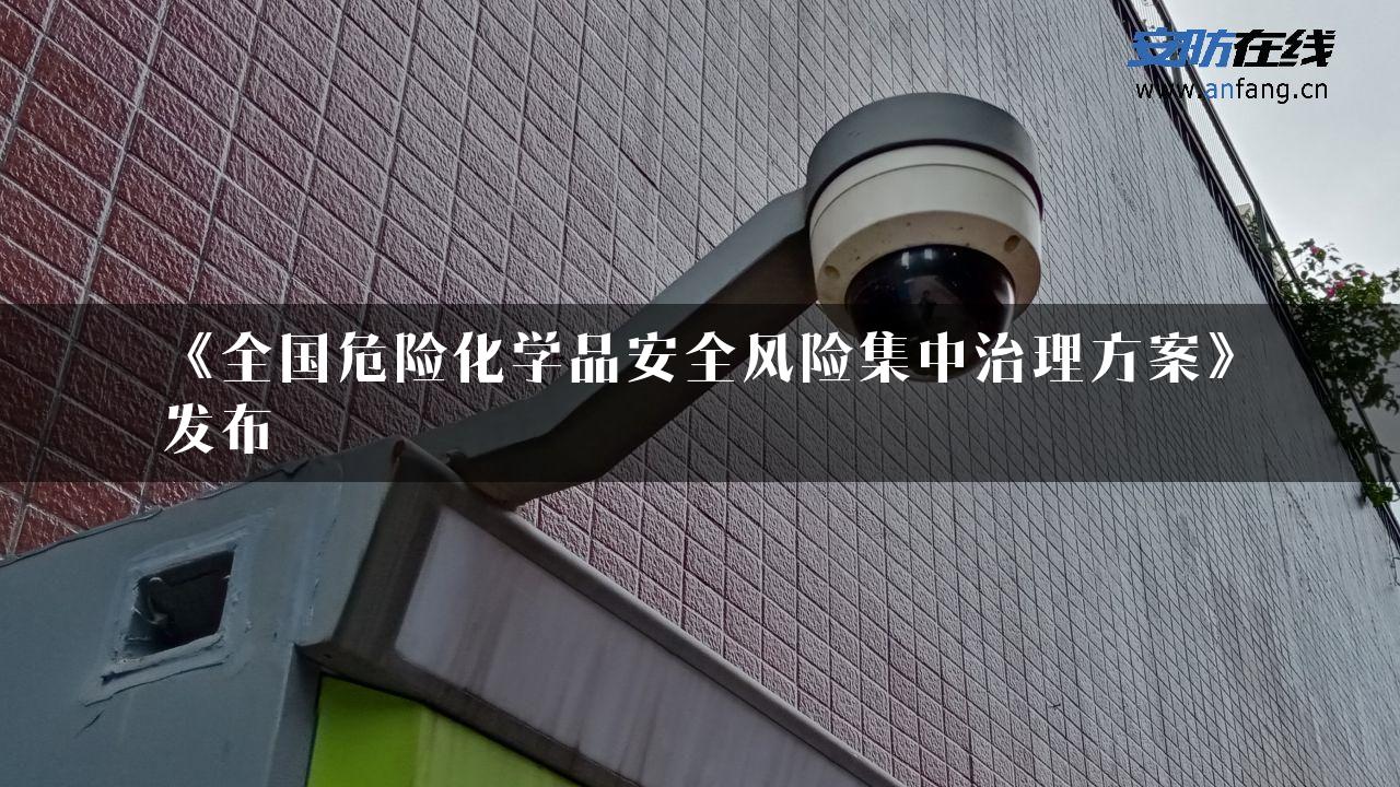 《全国危险化学品安全风险集中治理方案》发布