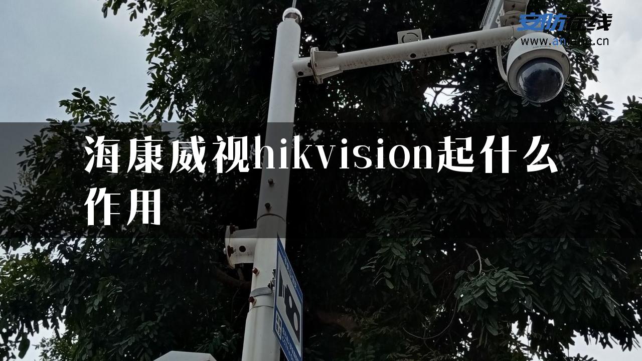 海康威视hikvision起什么作用