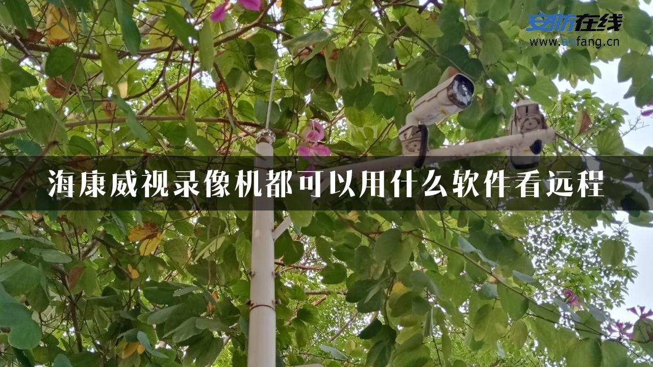 海康威视录像机都可以用什么软件看远程