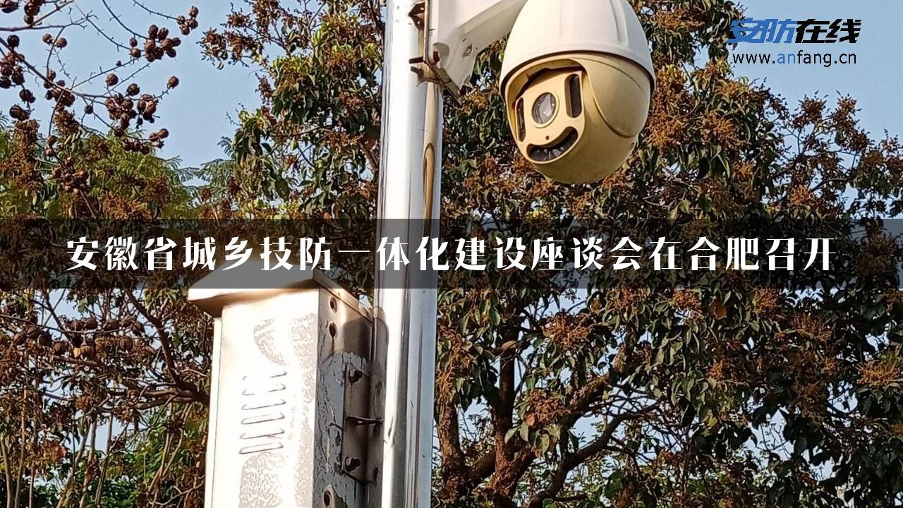 安徽省城乡技防一体化建设座谈会在合肥召开