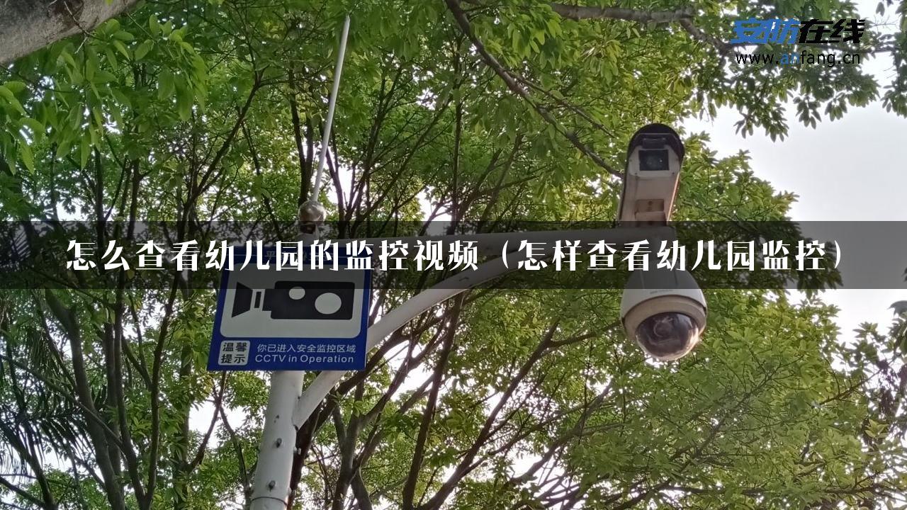 怎么查看幼儿园的监控视频（怎样查看幼儿园监控）