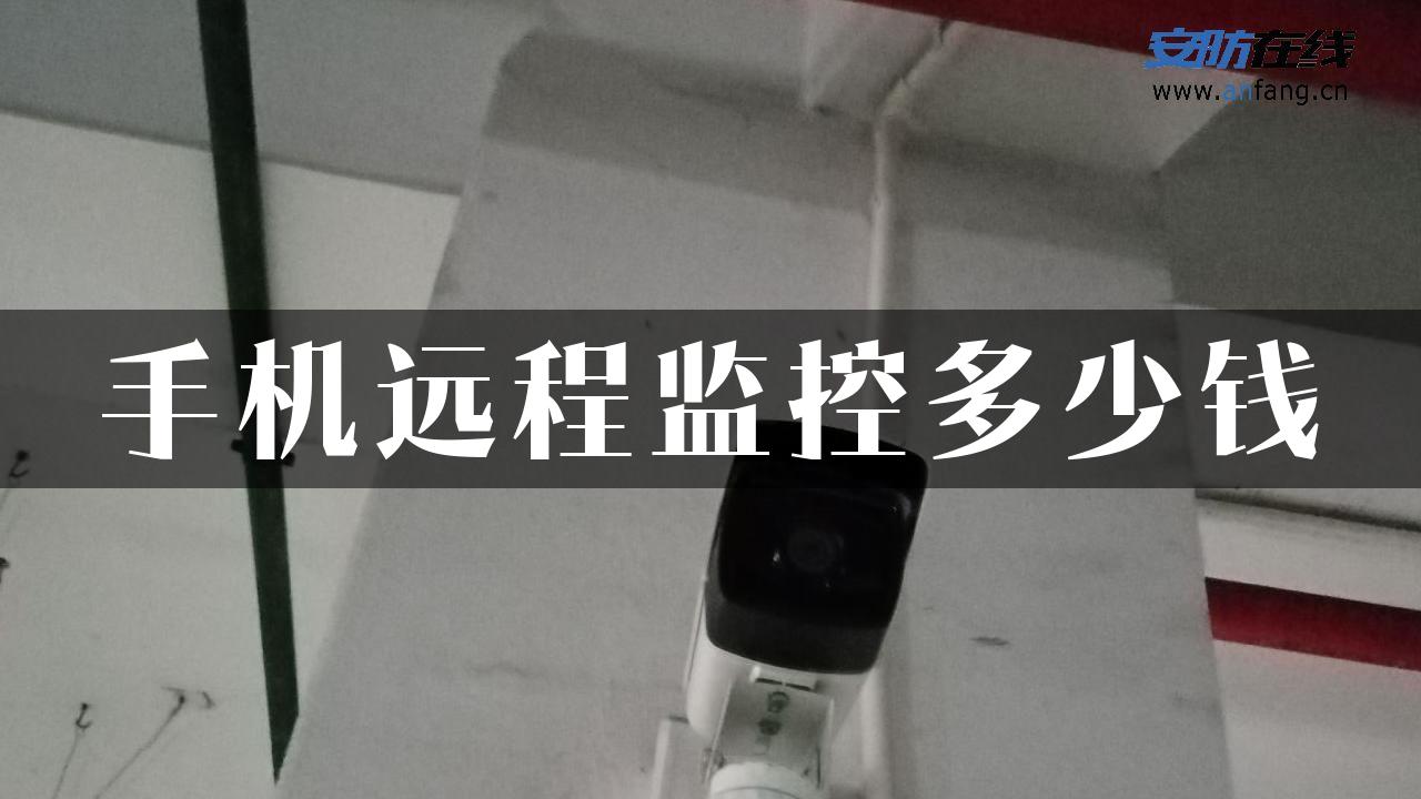 手机远程监控多少钱