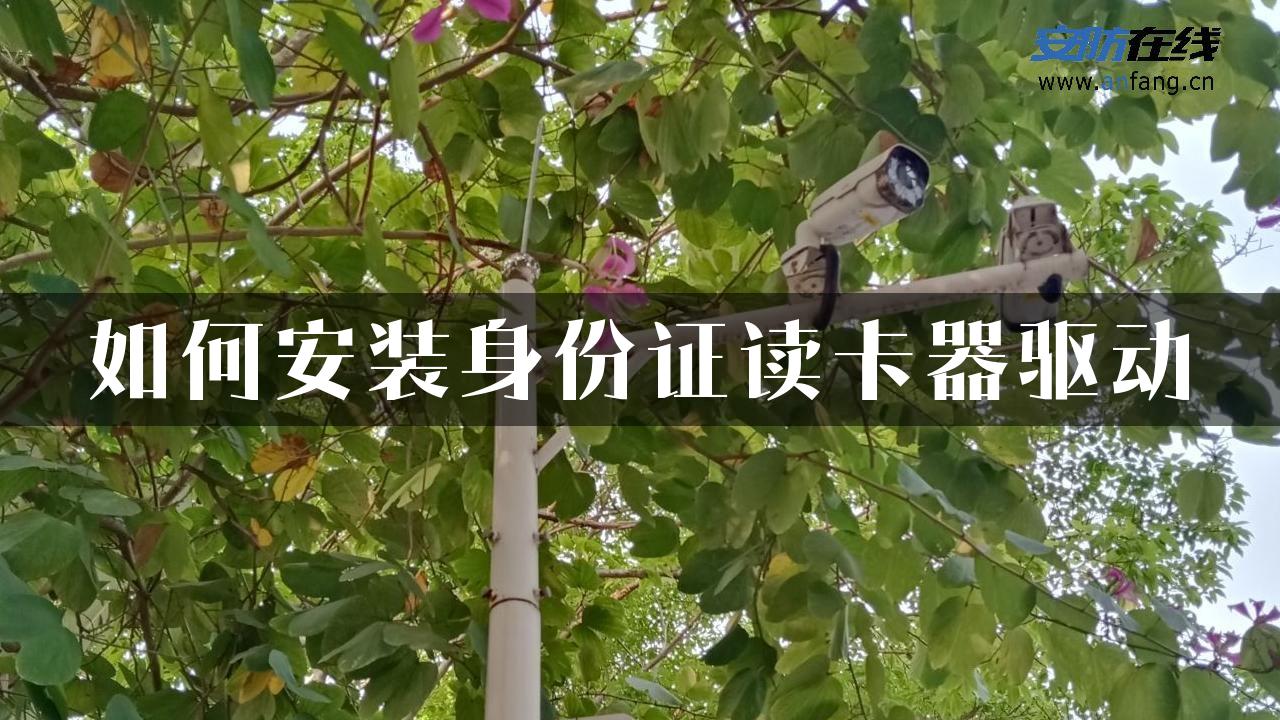 如何安装身份证读卡器驱动