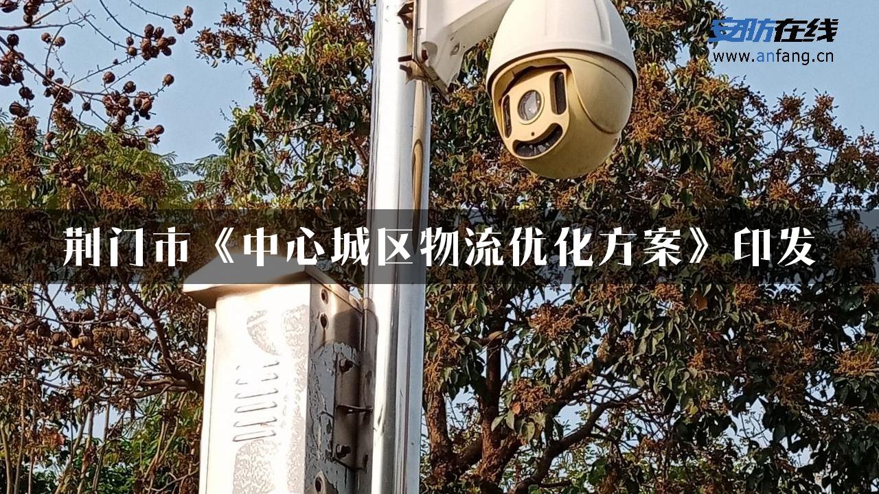 荆门市《中心城区物流优化方案》印发