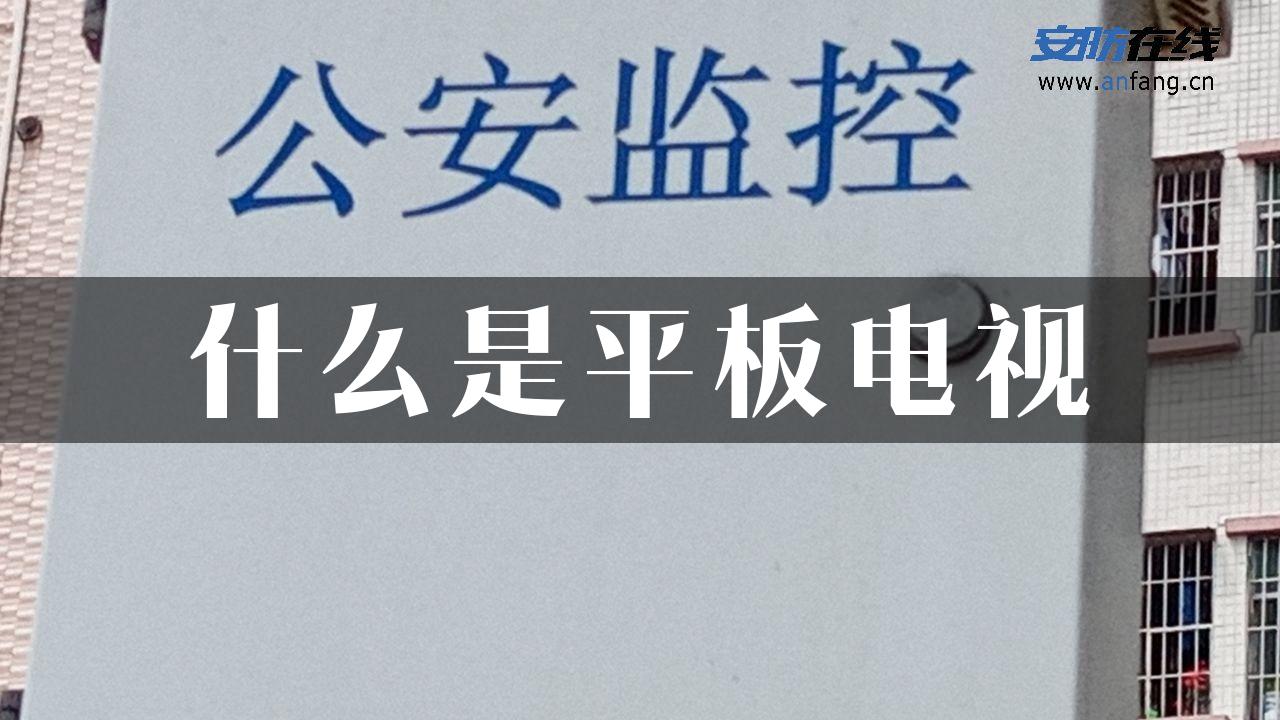 什么是平板电视