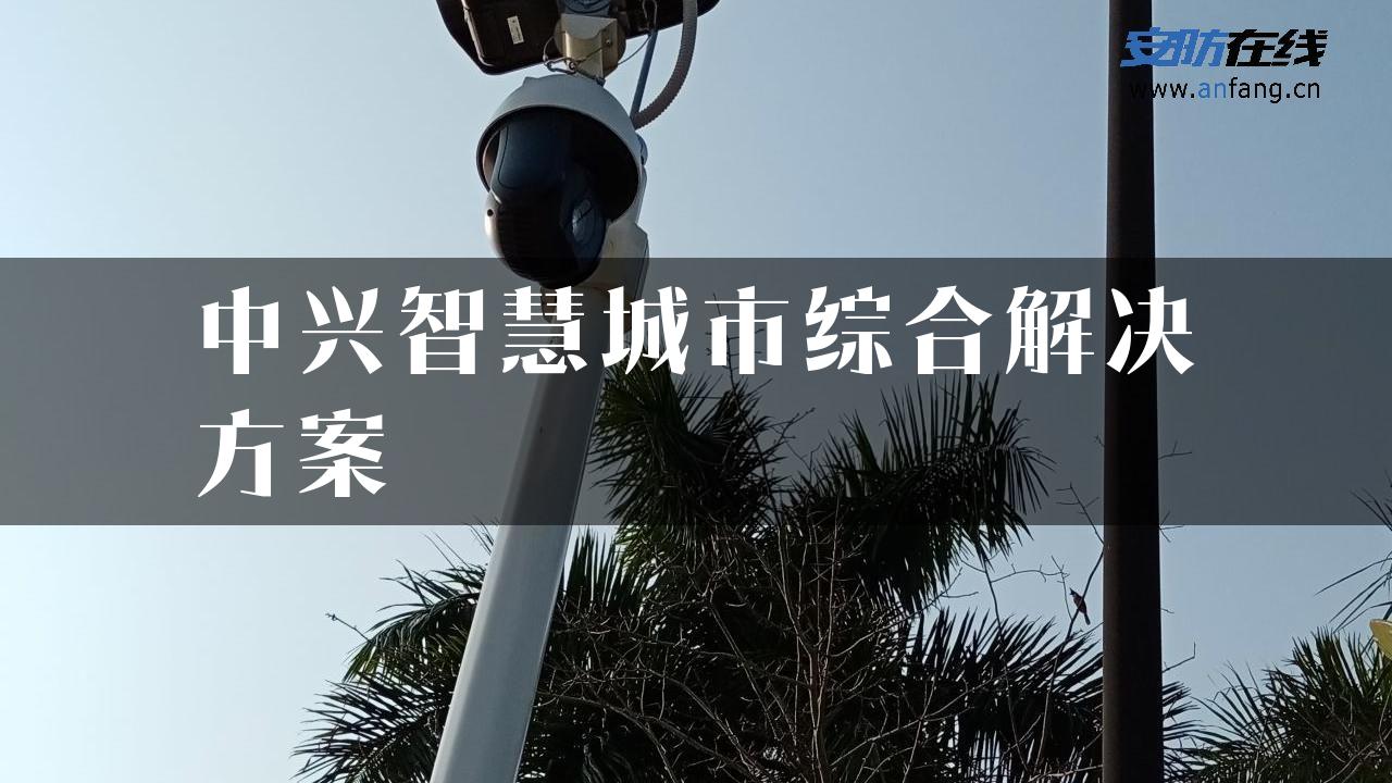 中兴智慧城市综合解决方案