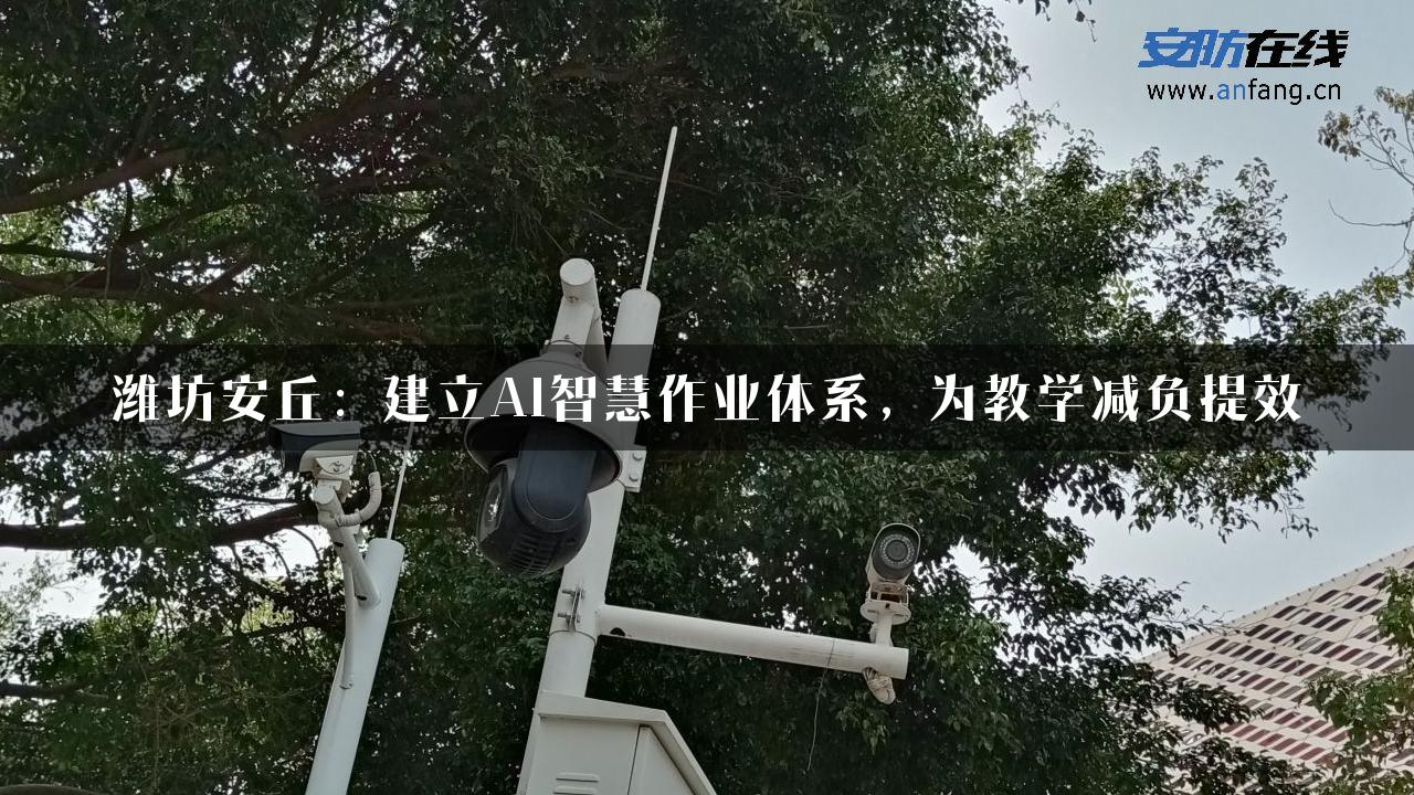 潍坊安丘：建立AI智慧作业体系，为教学减负提效