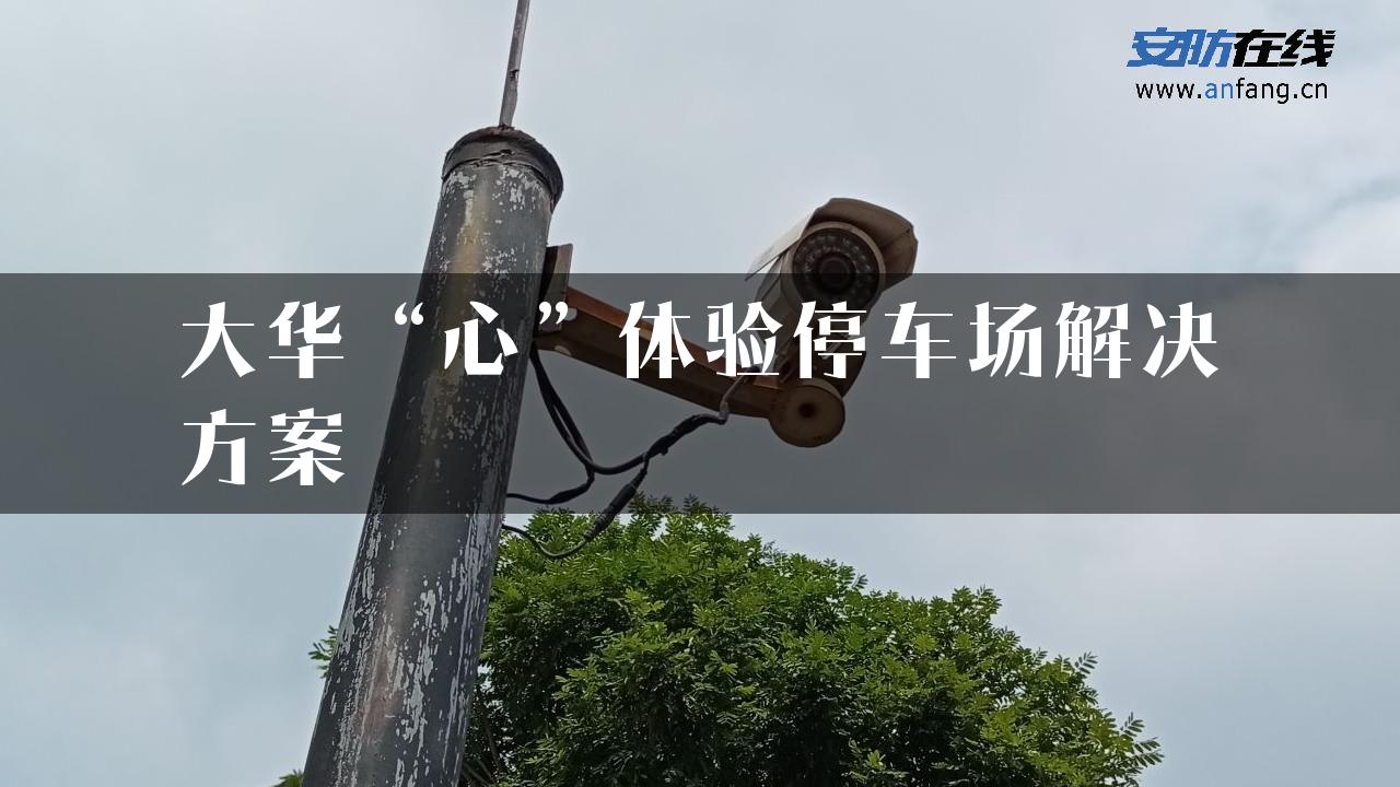 大华“心”体验停车场解决方案