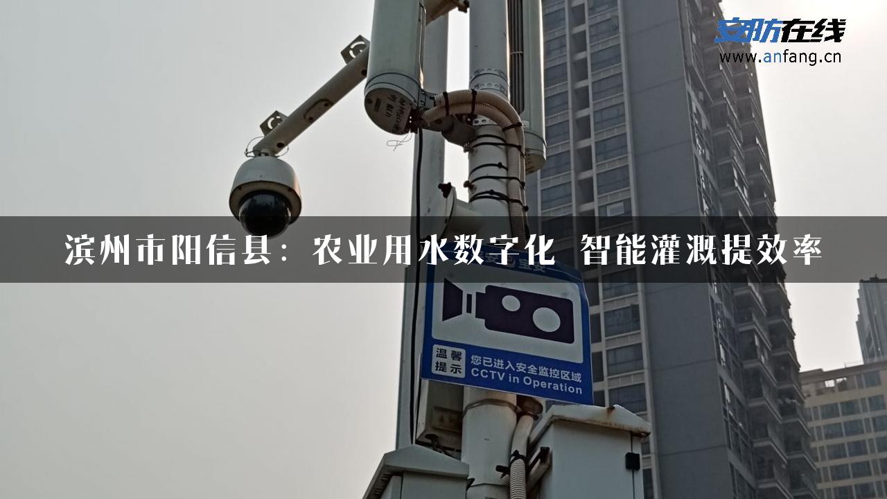 滨州市阳信县：农业用水数字化 智能灌溉提效率