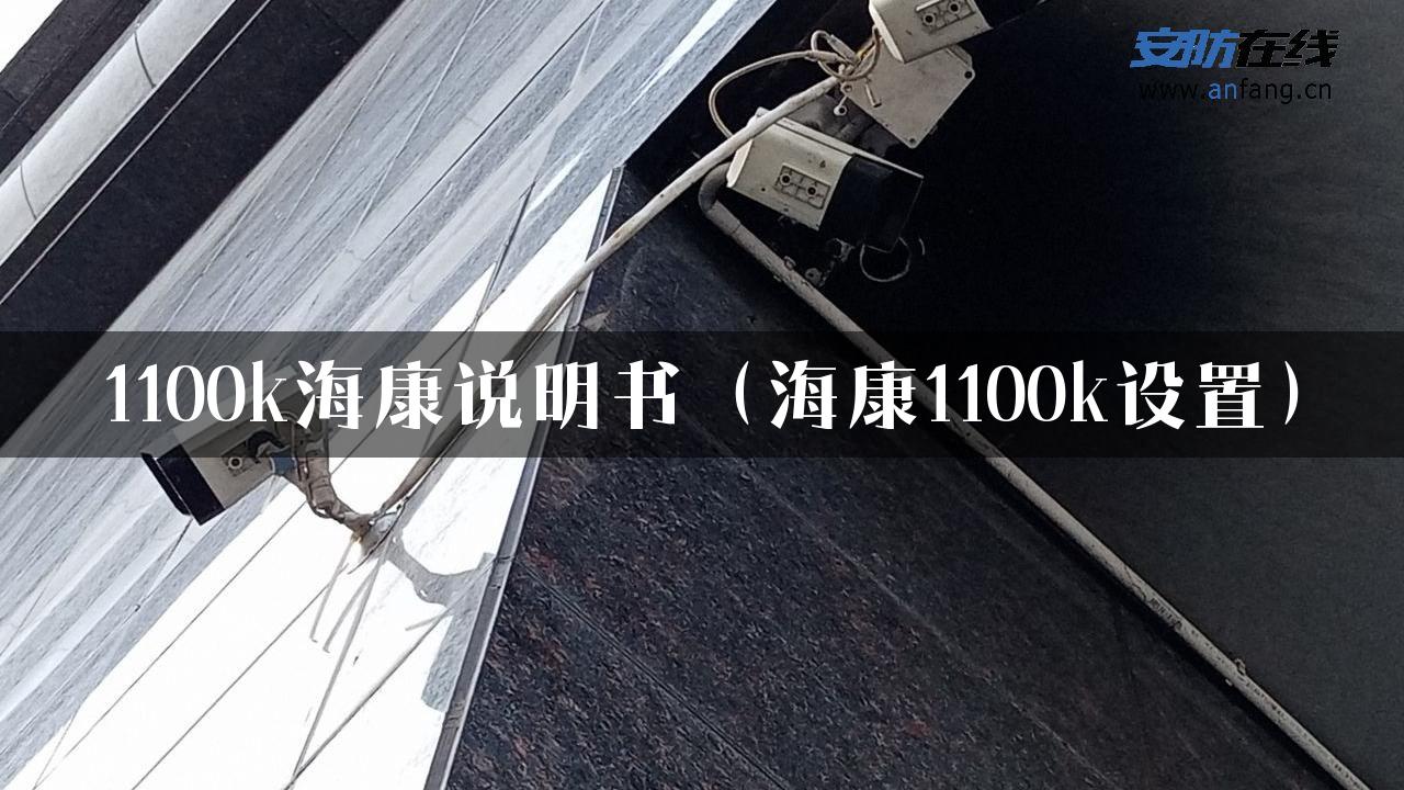 1100k海康说明书（海康1100k设置）