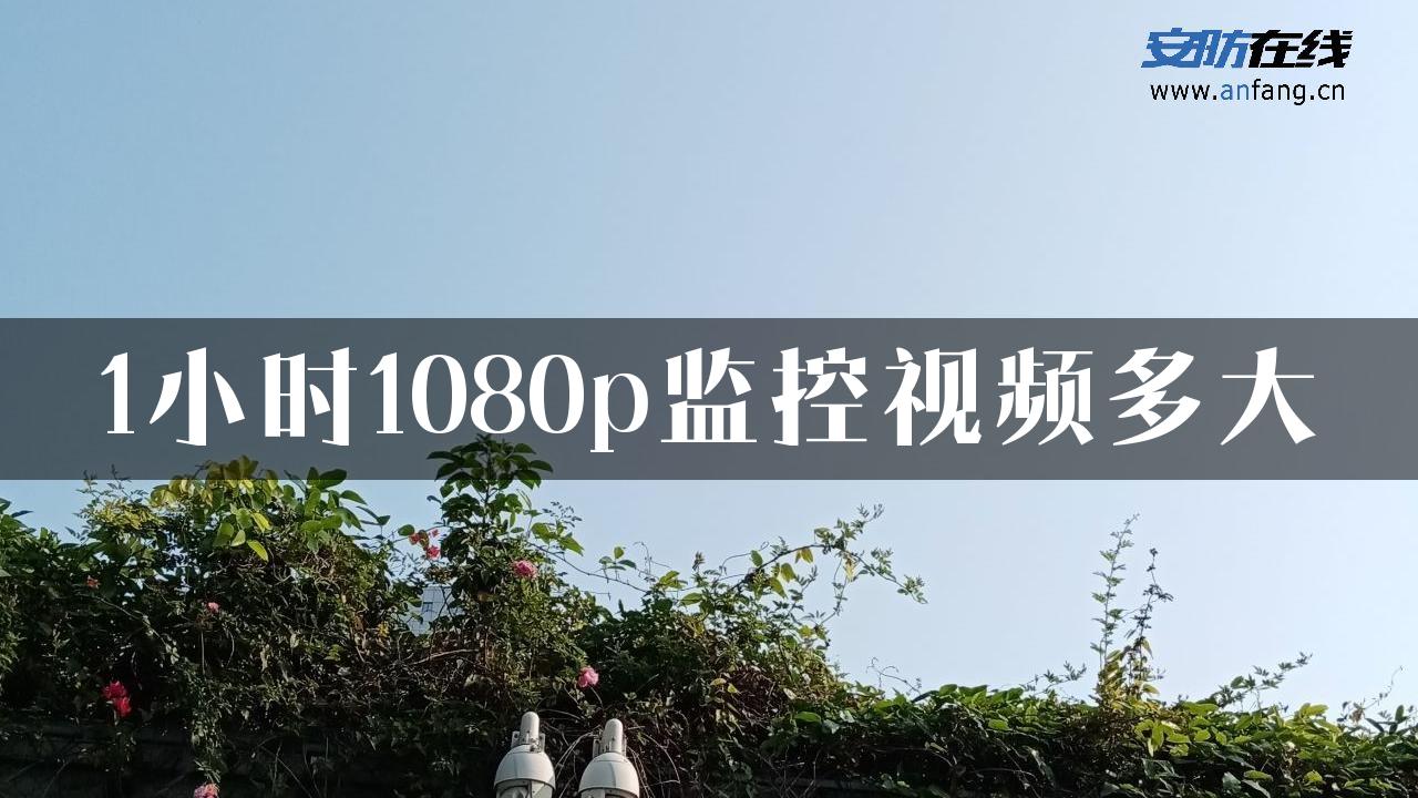 1小时1080p监控视频多大