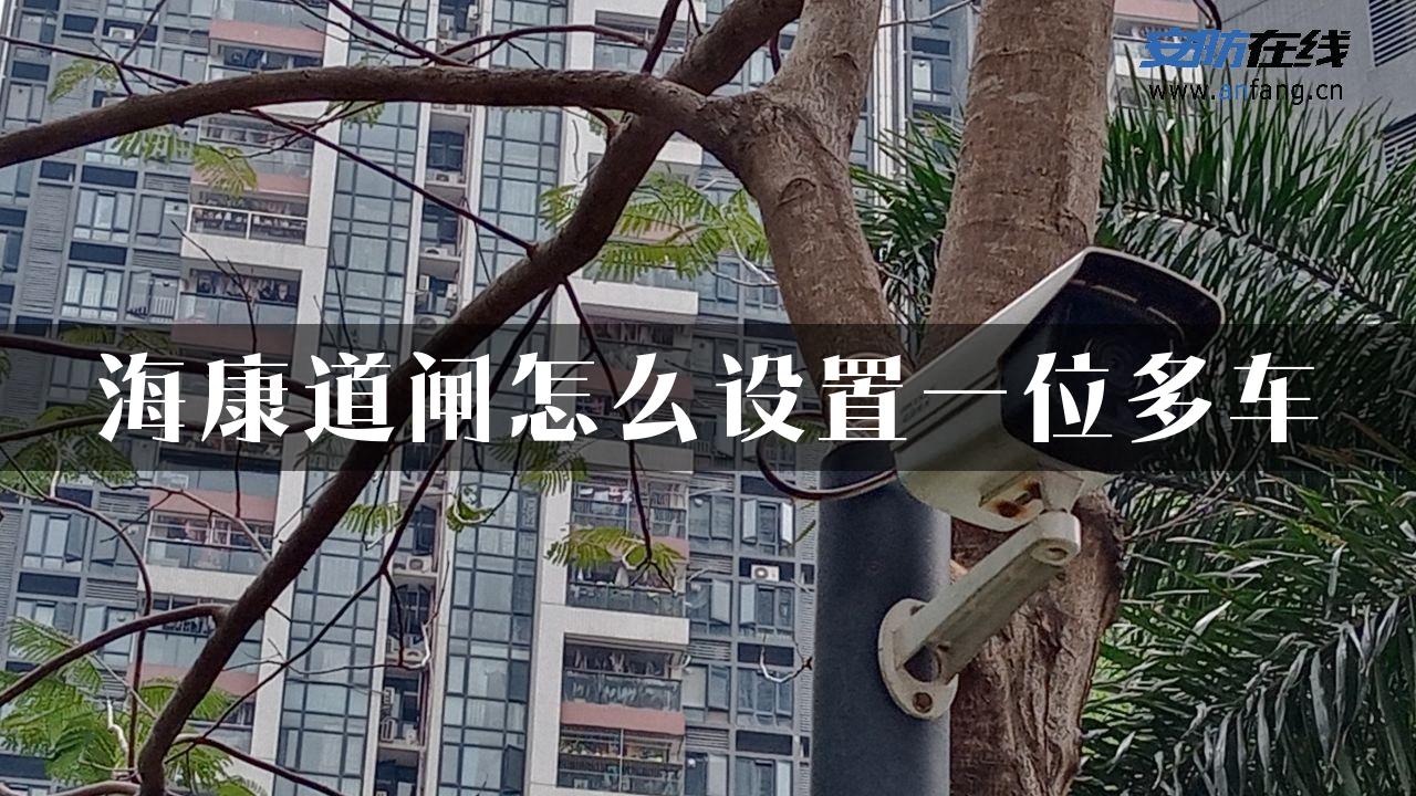 海康道闸怎么设置一位多车