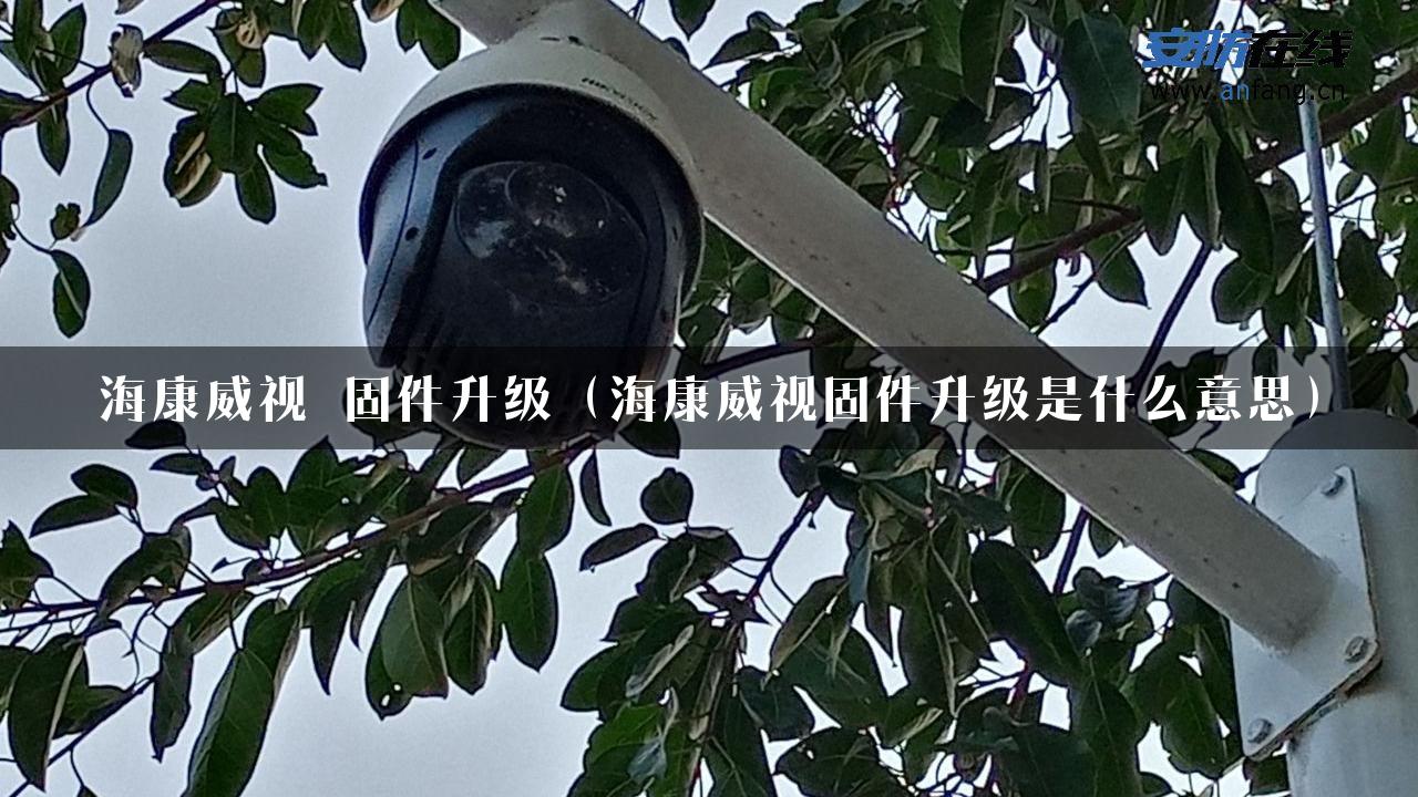 海康威视 固件升级（海康威视固件升级是什么意思）