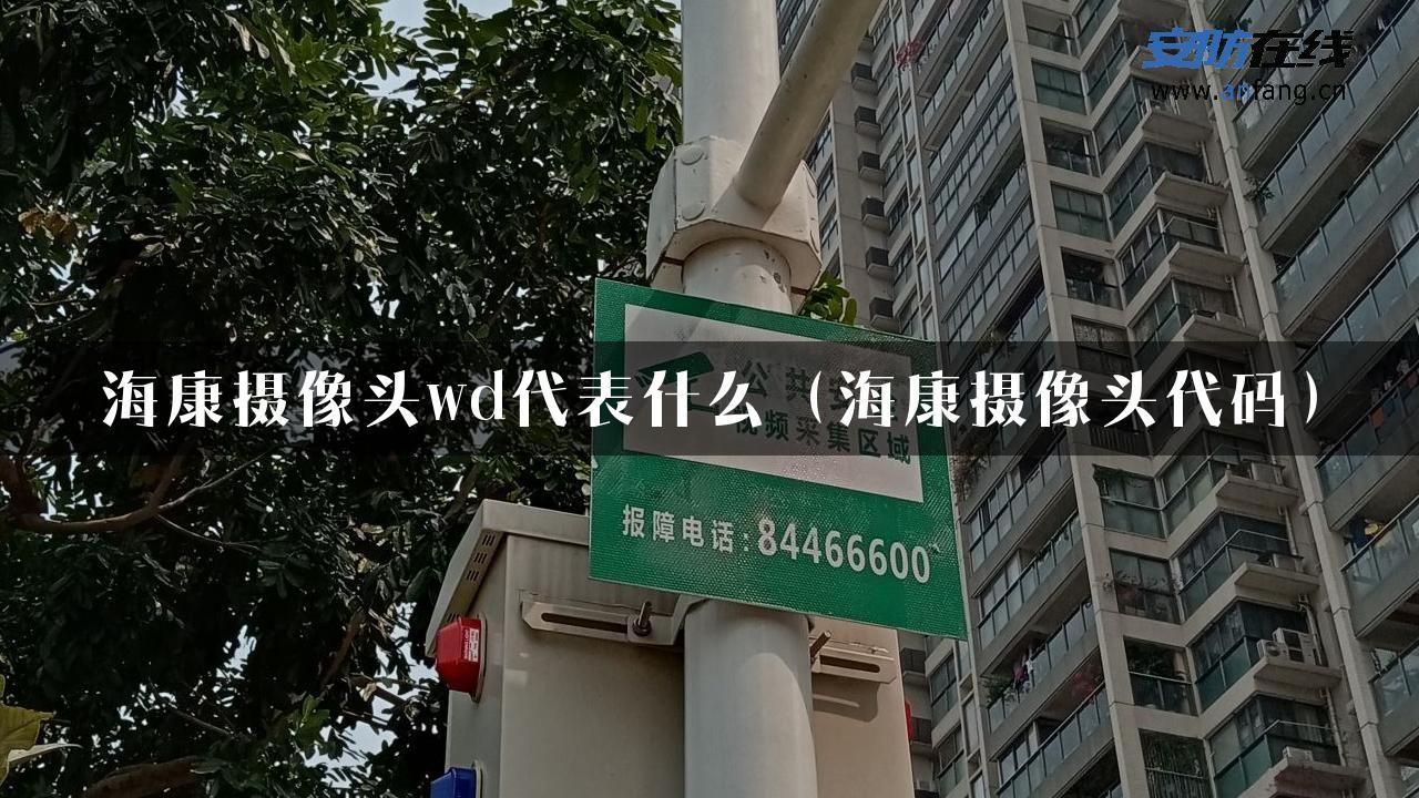 海康摄像头wd代表什么（海康摄像头代码）