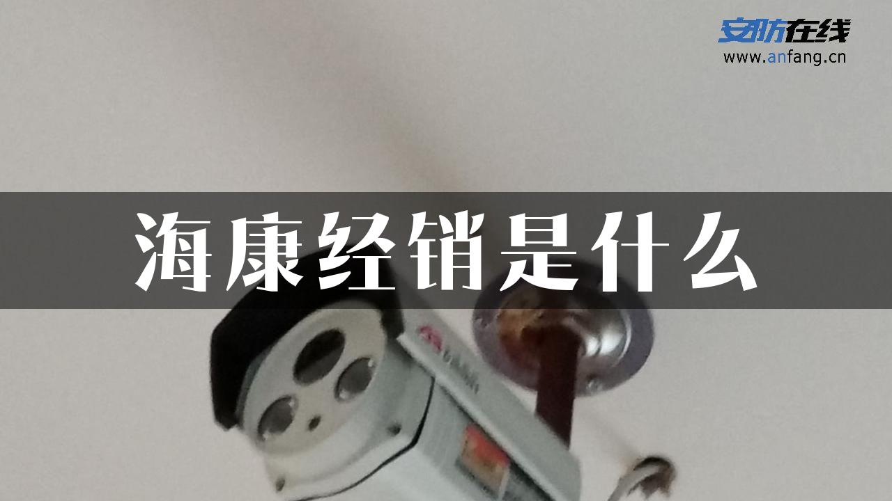 海康经销是什么