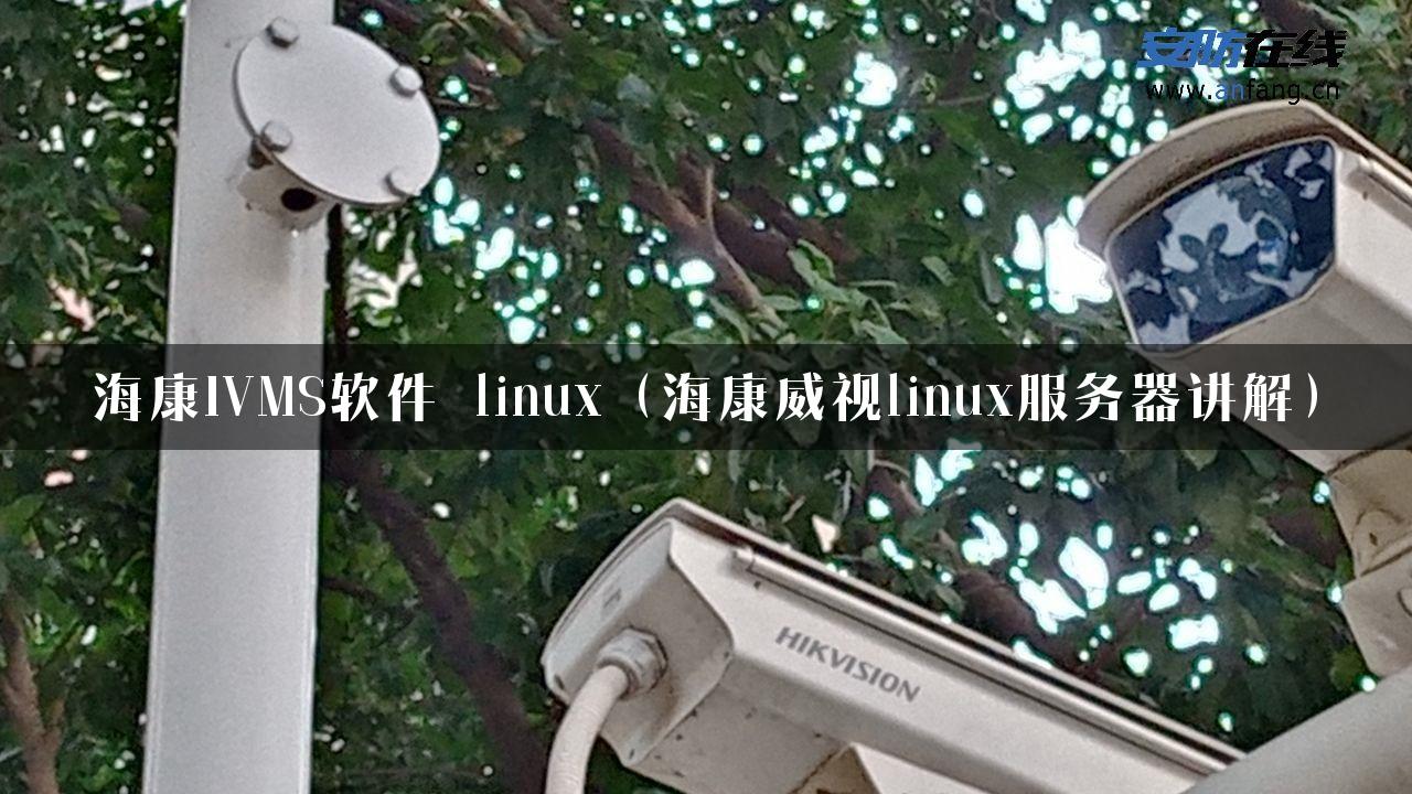 海康IVMS软件 linux（海康威视linux服务器讲解）