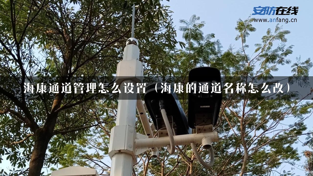 海康通道管理怎么设置（海康的通道名称怎么改）