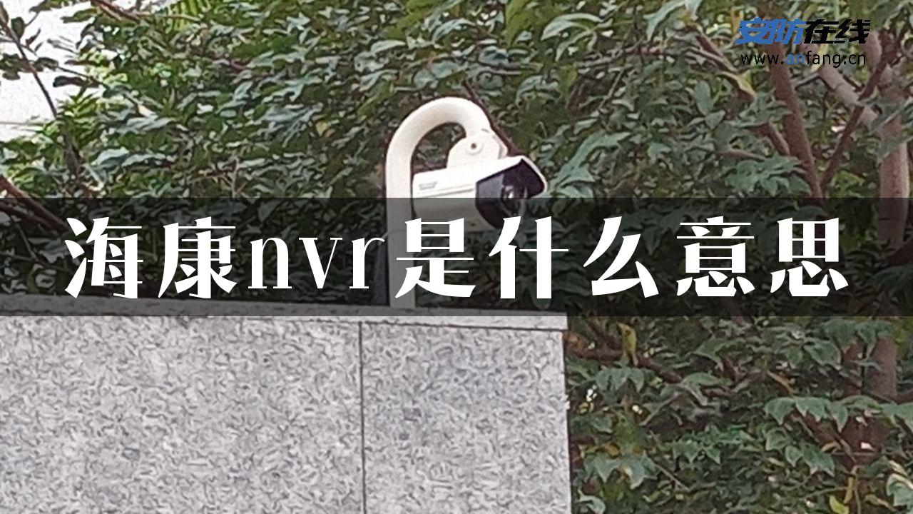 海康nvr是什么意思