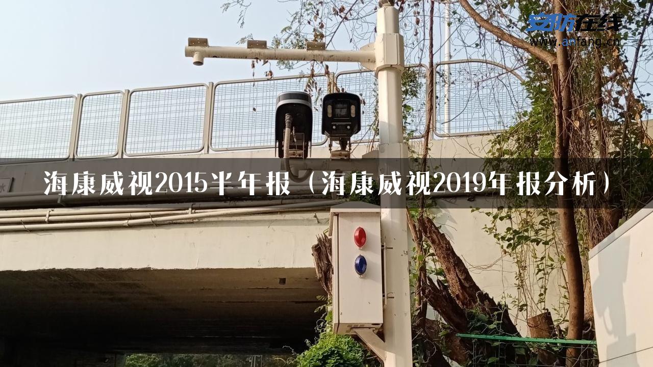 海康威视2015半年报（海康威视2019年报分析）