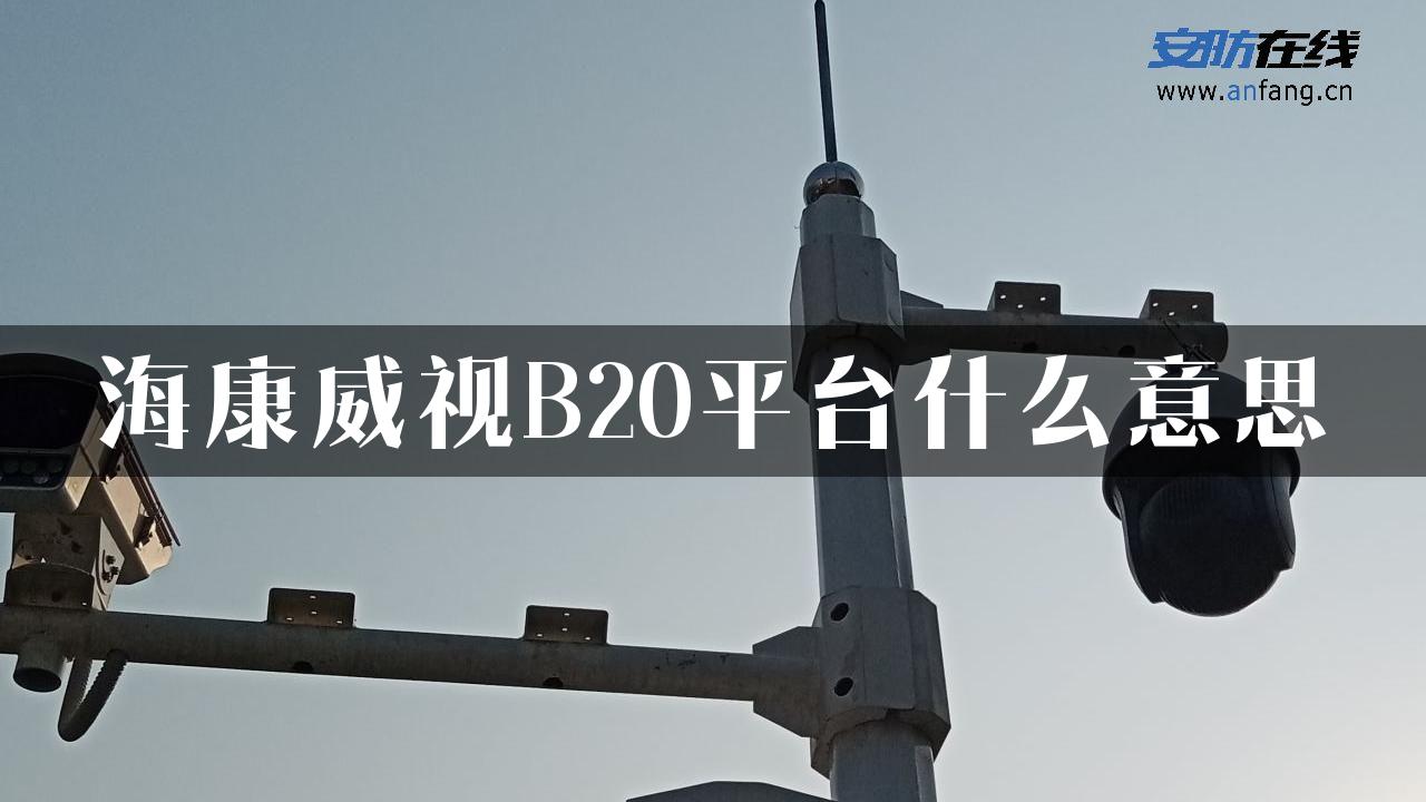 海康威视B20平台什么意思