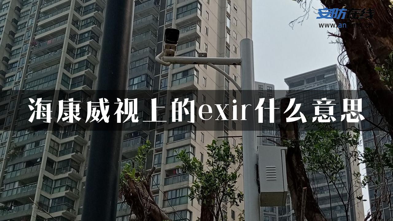 海康威视上的exir什么意思