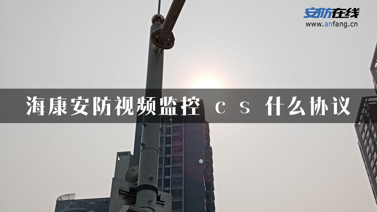 海康安防视频监控 c s 什么协议