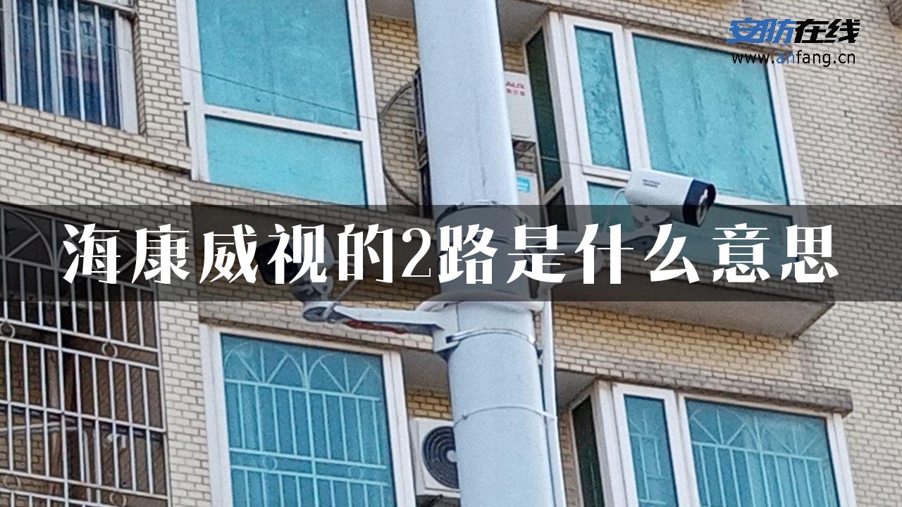 海康威视的2路是什么意思