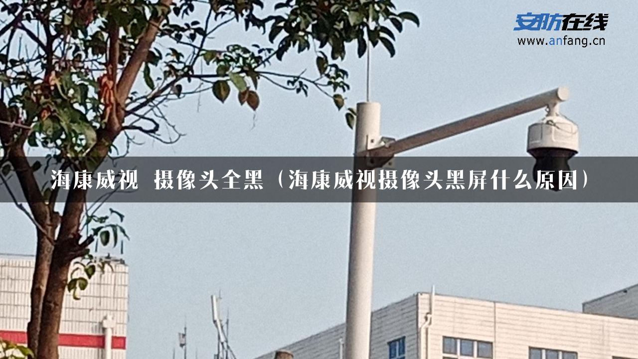 海康威视 摄像头全黑（海康威视摄像头黑屏什么原因）