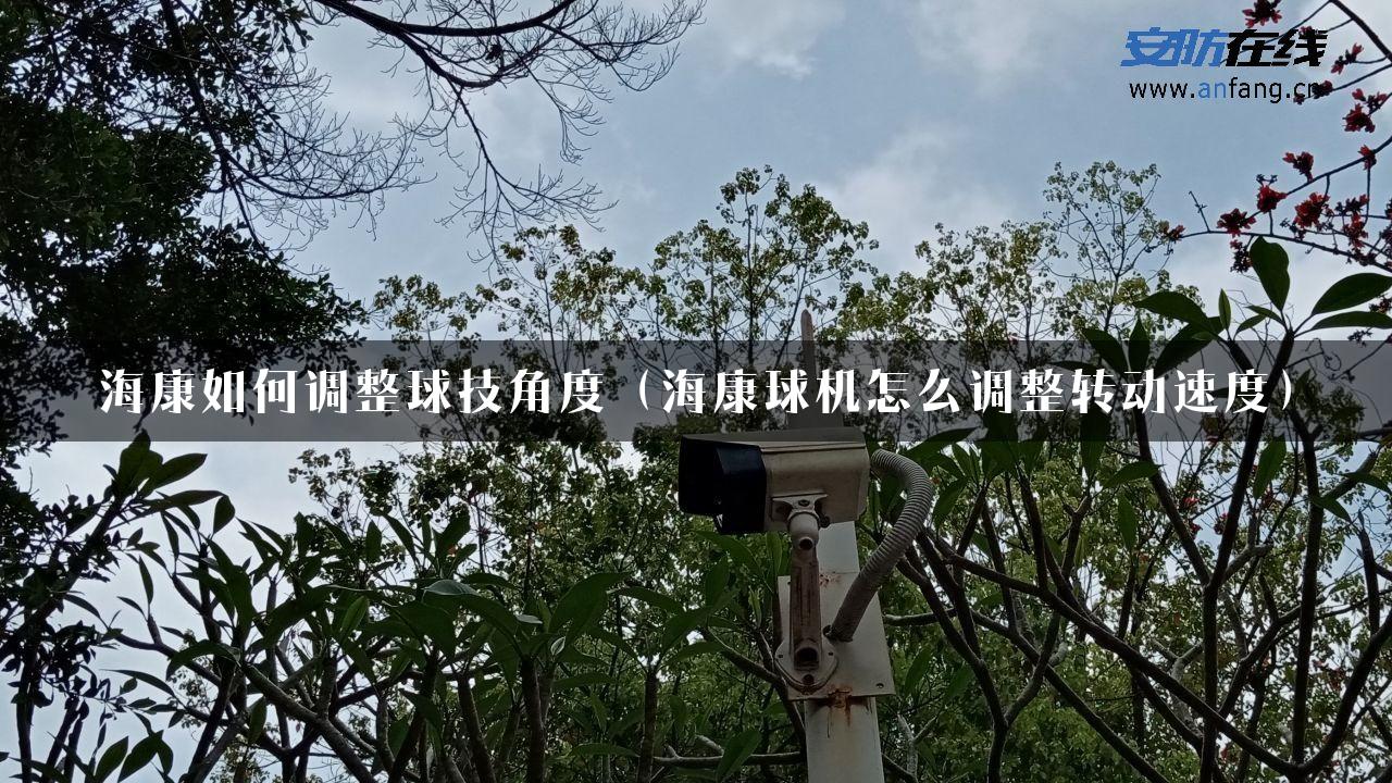 海康如何调整球技角度（海康球机怎么调整转动速度）