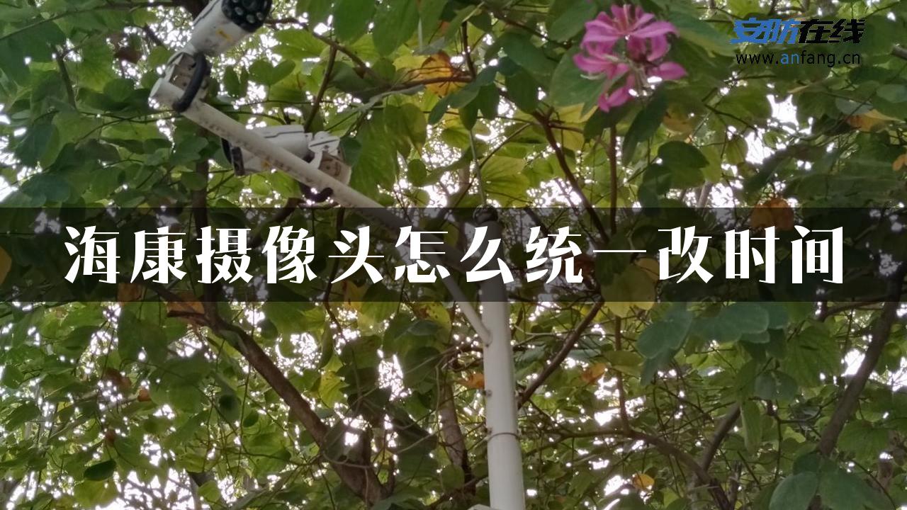 海康摄像头怎么统一改时间