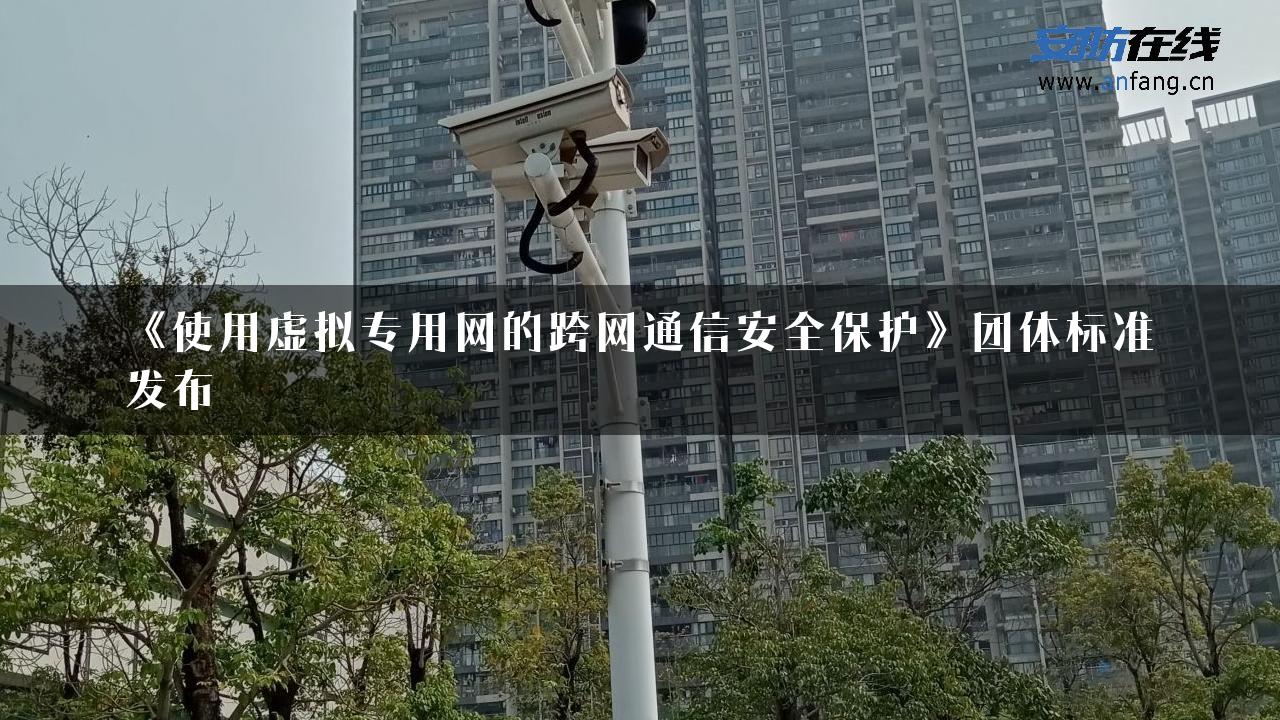 《使用虚拟专用网的跨网通信安全保护》团体标准发布